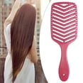 thumbnail image 4 of Cepillo de pelo shamjiam Ventilado Flexible para Uso Húmedo y Seco Rosa, 4 of 8