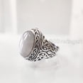 thumbnail image 2 of Grey Moonstone Ring, Silver Jewelry, 925 Silver Ring, Anniversary Gift, Natural Grey Moonstone, June Birthstone Ring, Heavy Mens Ring, Spiritual Healing Gemstone, Christmas, Mens Signet Ring, 2 of 8
