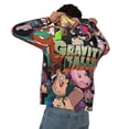 thumbnail image 5 of Gravity Falls Men's Hoodie With Color Drawstrings Sweatshirt Hooded Pullover Print Winter Coat Jacket Small, 5 of 9