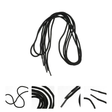 jojofuny Round Athletic Shoelaces 1 Pair Practical Decorative Easy to Fasten for Men and Women Shoes Laces