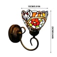 thumbnail image 3 of Lámpara de pared vintage aplique decorativo para cafeterías, dormitorios, pasillos, balcones con luz nocturna LED, iluminación ambiental cálida, material de hierro y vidrio, 3 of 8