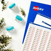 Avery Waterproof Rectangle Labels with Sure Feed, .5" x 1.75", 2,000 White Labels (36546)