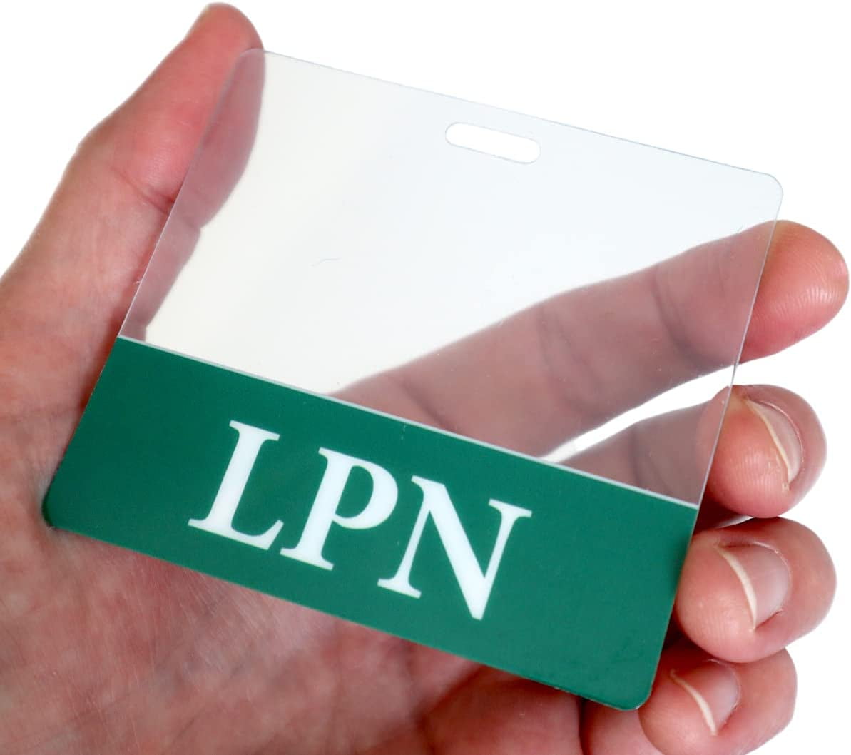 Clear Badge Buddy Horizontal Hospital & Nurse ID Backer Cards