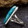 thumbnail image 5 of Blue Turquoise Men&Women Beautiful Ring, 925 Silver Sterling Ring, Handmade Ring, Gemstone Ring, || Ali Baba Jewellery, 5 of 5