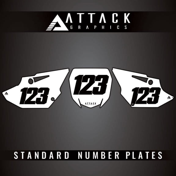 Attack Graphics Number Plate Backgrounds