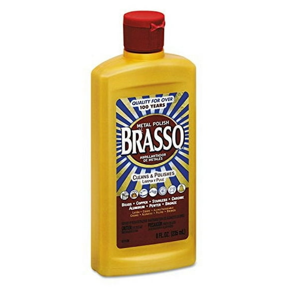 BRASSO 89334 Metal Surface Polish, 8 oz Bottle (Pack of 8)