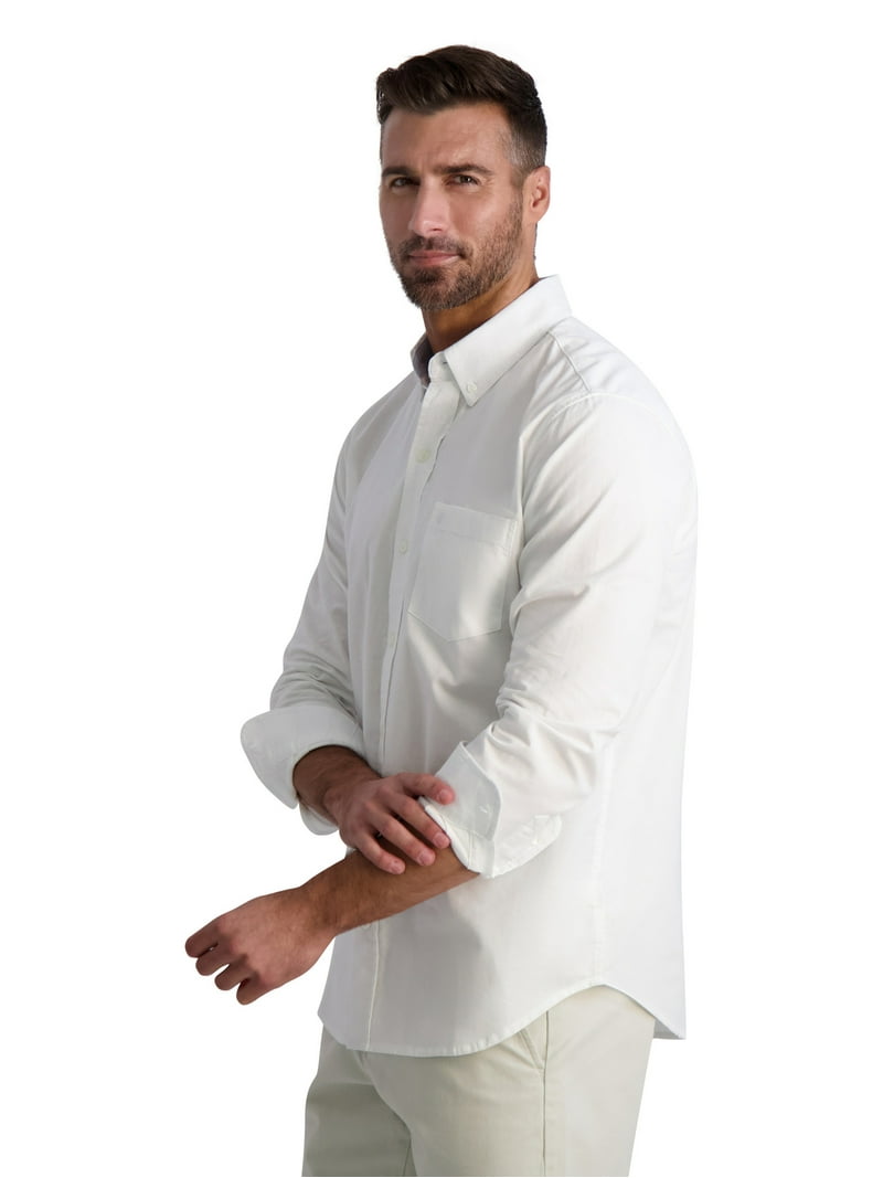 chaps oxford dress shirts Men's Chaps Short Sleeve Oxford Woven Shirt
