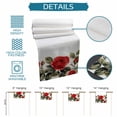 thumbnail image 7 of Table Runner Dresser Scarf 14 x 72 Inch Rose Leaf Flower Spring Floral Table Runners Non-Slip Heat Kitchen Dining Table Decor for Indoor Outdoor Home Party Decoration, 7 of 7