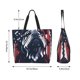 thumbnail image 5 of Balery Bulldog with Forest Flag Bolsa Tote Estilo Estético con Cremalleras, Bolsa de Hombro, Bolsa de Compras Grande y Plegable, 5 of 8