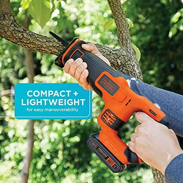 BLACK DECKER BDCR20C 20V MAX Reciprocating Saw with Battery and