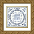 thumbnail image 1 of Shamp, Cindy 26x26 Gold Ornate Wood Framed with Double Matting Museum Art Print Titled - Country Blues Plate II, 1 of 4