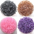 thumbnail image 2 of Ruanlalo 500Pcs 2mm Round Glass Seed Beads for DIY Bracelet Necklace Jewelry Making Craft Dark Purple 500pcs, 2 of 6