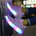 thumbnail image 4 of Fashion Colorful LED Light Shoes Kids Adult Ultra-light Roller Heelys Skates-Pink,40, 4 of 18