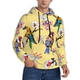 thumbnail image 2 of Sikiie Beautiful Bright Birds And Flowers Men's Hoodie, Essentials Hoodie, Sweatshirt, Pullover Hooded Sweatshirt for Men-Small, 2 of 7