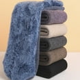 thumbnail image 5 of Solid Color Men Super Thick Cold Resistant Long Plush Winter Socks Floor Socks Snow Socks Men Socks COFFEE, 5 of 8