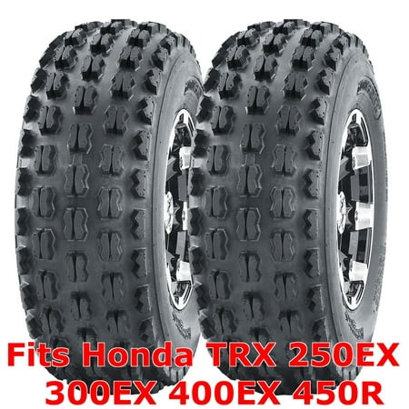 2 ATV Tires 22x7-10 22x7x10 Honda TRX 250EX 300EX 400EX 450R front GNCC