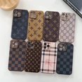 thumbnail image 2 of Funda De Cuero De Agujero Fino De Flor Antigua Adecuada Para iPhone 14 Pro 13 11 promax 12 7 8 plus, 2 of 4