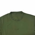 thumbnail image 5 of Men's Outdoor Shirt Pocket Solid Color Summer Breathable Round Neck Short Sleeve T-Shirt Army Green M, 5 of 6