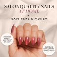 thumbnail image 2 of Set de 30 unidades Glamnetic Rose Short de Press On Nails, 2 of 6