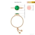 thumbnail image 4 of Angara Natural 0.75 Ct. Emerald Solitaire Ring in 14K Rose Gold for Women (Ring Size: 11.5), 4 of 9