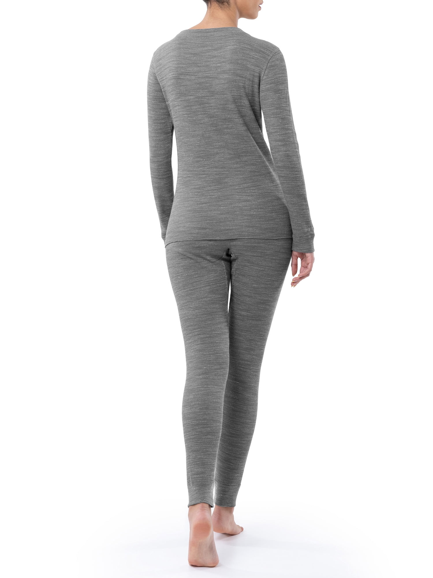 Fruit of the Loom Women's and Women's Plus Eversoft Waffle Top and Bottom Thermal Set