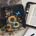 thumbnail image 6 of HELLHERO Butterfly Sunflowers Pattern Bible Case for Men, Waterproof Bible Cover with Zippered for Church Christian Prayer Christian Prayer Study, 6 of 12