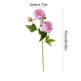 thumbnail image 3 of Artificial Peony Flowers 6 Colors Faux Silk Stems Buds Wedding Home Vase Floral Arrangement Centerpiece Decor, 3 of 6