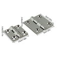 thumbnail image 4 of Wweixi Pack of 2 Yacht Deck Door RV Hinge Stainless Steel Hinges Replacing Part Window Hardware Repairing Accessory Boat Canoe Large, 4 of 8