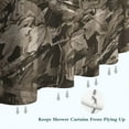 thumbnail image 6 of Brown Camo Deer Tree Pattern Shower Curtain 84"x72" ,Bathroom Decorative Shower Curtains Set with 12 Hooks,Modern Waterproof Washable Shower Curtain, 6 of 6