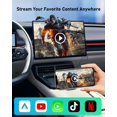 thumbnail image 5 of FAHREN Adaptador Carplay inalámbrico de tercera generación, Mini Apple Carplay y Android Auto Adaptador inalámbrico para automóvil, compatible con tarjeta Netflix/YouTube/TF, sin demora, Plug and Play, 5 of 5