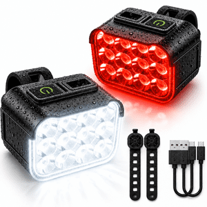 NIUTA Bike Light Set Front and Rear USB-C
