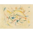 thumbnail image 2 of Kandinsky, Wassily 24x19 Gold Ornate Wood Framed with Double Matting Museum Art Print Titled - Senza titolo, 2 of 4