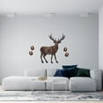 thumbnail image 2 of Vinyl Home Art Multi-colored Mule Deer Decor Hoof Gun Target Scope Design Adhesive Wall Decal - 19" x 28" Removable Kids Bedroom Living Room Rain Deer Sport Hunting Sticker Decoration, 2 of 5