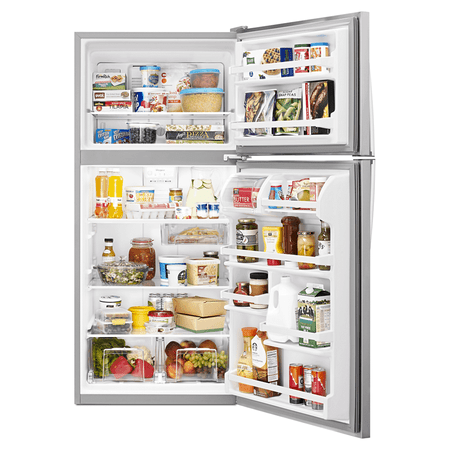 Whirlpool - 18.3 Cu. Ft. Top-Freezer Refrigerator - Stainless steel