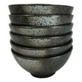 thumbnail image 3 of Pack Of 6 Charcoal Grey Hakumu Collection Small Rice Soup Appetizer Bowls 10oz, 3 of 9