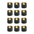 thumbnail image 1 of 12 velas de té, velas votivas, lámparas, regalo navideño, funciona con pilas, LED, velas de té Destello blanco cálido, 1 of 6