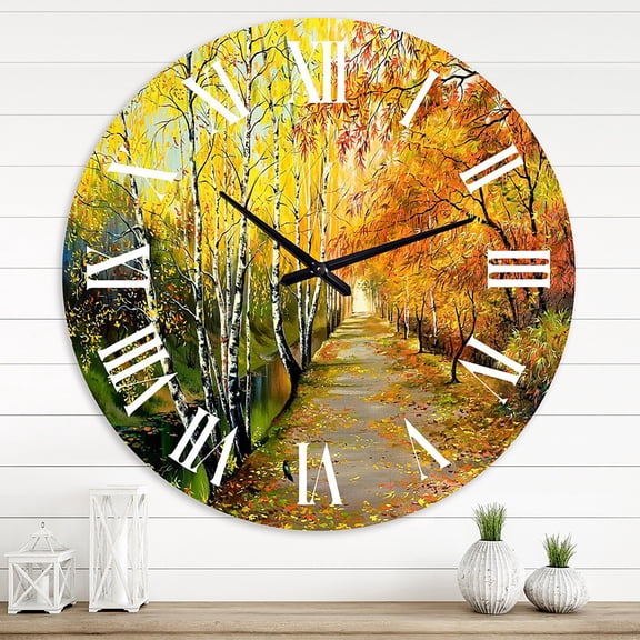 Designart 1 in Quartz Traditional Wall Clock