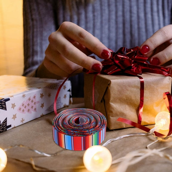 YUYUETIME 1 Roll Traditional Mexican Fiesta Ribbons for Creative Hair Bows and