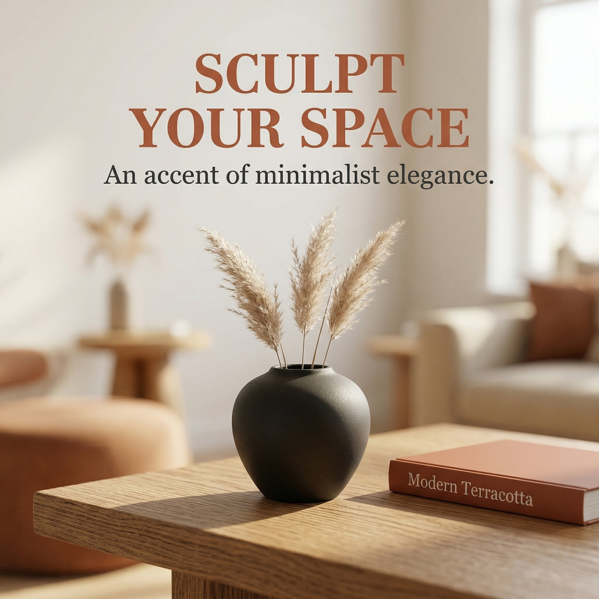 Unique Bargains Modern Ceramic Home Decor Small Ribbed Bud Vase Black 4.3" x 4.3" x 4"