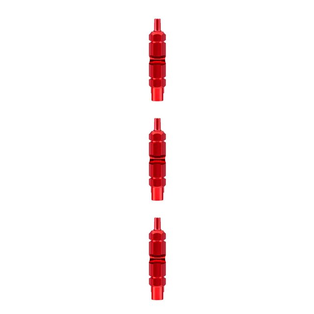 heritaly Clé de Buse de Pneu Outil de Noyau de Valve Multifonctionnel Double Tête Portable Démontage Traîneau Outil de Réparation Vélo Rouge 3Ensemble