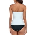 thumbnail image 2 of RELLECIGA Haut de Tankini Bandeau Froncé pour Femmes Maillots de Bain, 2 of 6