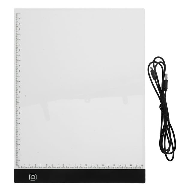 KAKOWELY light up tracing pad Led Light Tracing Box With Scale Adjustable Brightness Drawing Board Light Pad For Tracing Copy Board For Sketching Art Supplies For Adults