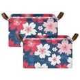 thumbnail image 2 of Ryvnso Cherry Blossoming Storage Bins Large Basket Foldable Cube Toys Organizer with Handles 1 PC, 2 of 8