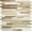 Beige & Brown Wood + Metal Silver, variant on PETGLE Faux White Stone Peel and Stick Backsplash, 2 PVC Mixed Metal Wall Tiles Stick on Backsplash