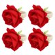thumbnail image 5 of Servilletero Con Diseño De Vid, Almacenamiento Ordenado, 4 Uds., Servilletero De Flores, Plástico Pequeño Y Elegante Para Aniversario ANGGREK Rojo, 5 of 8