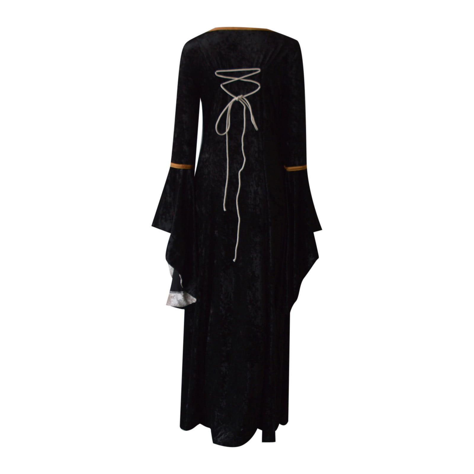 Hvyesh Womens Renaissance Medieval Costume Dress Lace up Irish Over Long Dresses Cosplay Retro Gown