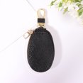 thumbnail image 1 of Car Key Wallets Women Couples Zipper Door Keys Storage Mini Portable Multi-function Simple Solid Protection Classic Unisex PU Black, 1 of 6