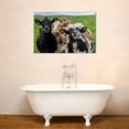 thumbnail image 2 of ADALE Funny Farm Cow Canvas Prints Wall Art Lovely Cattles on Prairie Animal Painting Pictures Contemporary Farmhouse Art Home Decoration Giclee Artwork Framed 16x20 Inch, 2 of 5