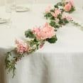 thumbnail image 3 of Balsa Circle 6 feet Blush Artificial Rose Peony Flower Garland Silk Hanging Vine Wedding Reception Party Centerpieces Event Decorations Supplies, 3 of 8