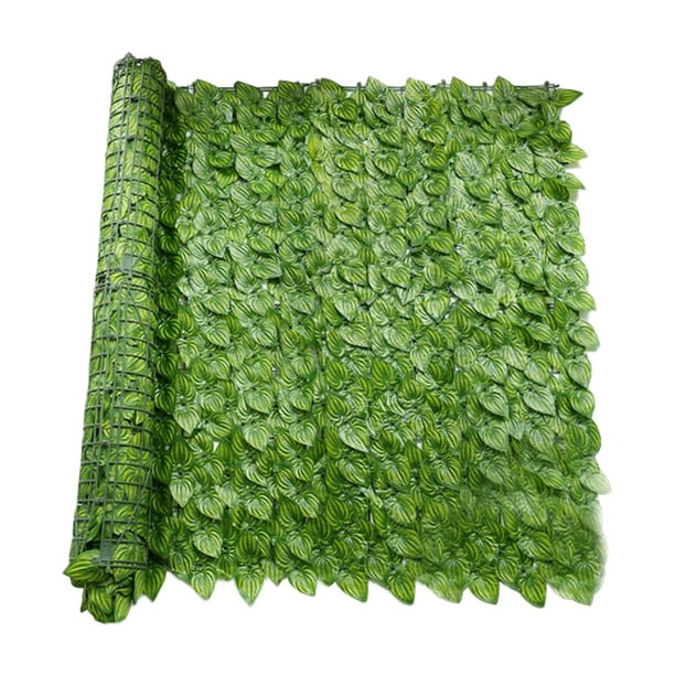 Pantalla de pared privacidad de imitación artificial, adorno imitación Bosque de Hojas , hojas de sandía CUTICAT Pantalla de valla de privacidad de hoja